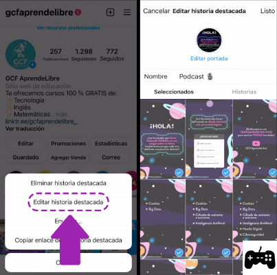 Create featured stories on instagram