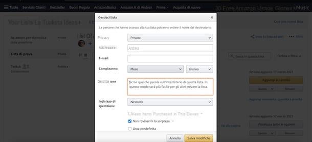 Lista de deseos de Amazon: cómo funciona