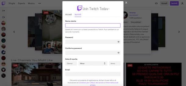How to open a Twitch channel