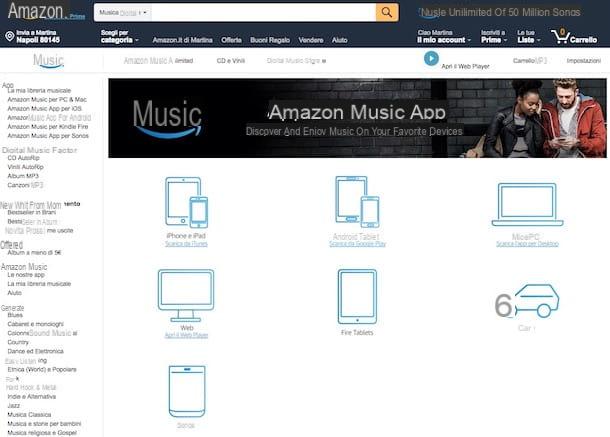 Como funciona a Amazon Music Unlimited