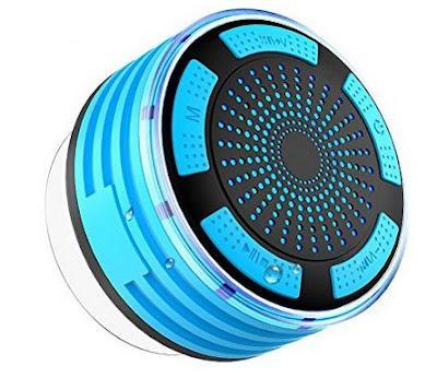 Alto-falante Moogo Bluetooth Os melhores alto-falantes Bluetooth à prova d'água para chuveiro, banheiro ou praia