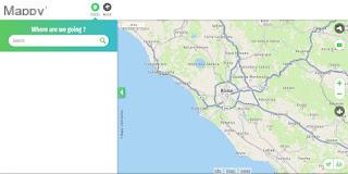 Site mappy Crie mapas personalizados com direções e itinerários