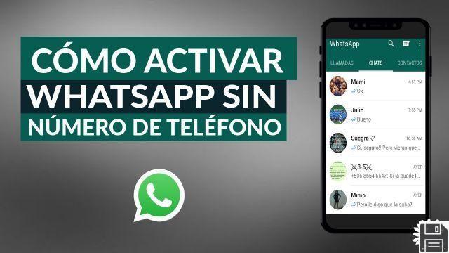 Activar whatsapp sin numero