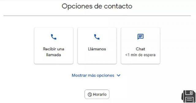 Contacto soporte tecnico google