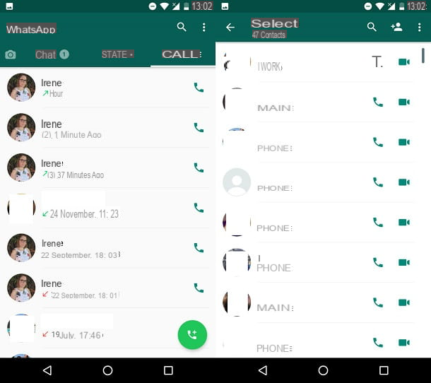 Comment appeler avec WhatsApp