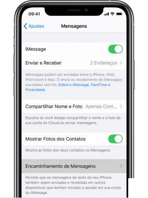 Como enviar texto entre iPhone e iPad