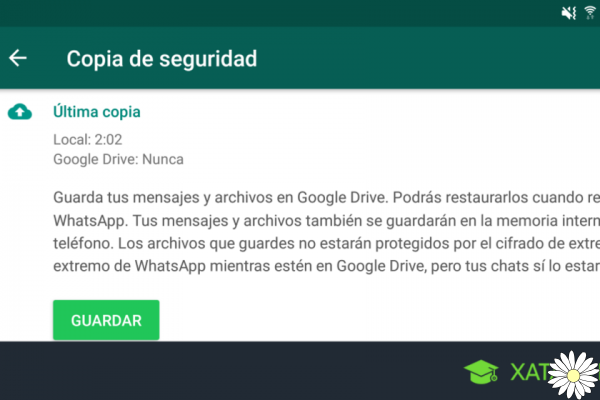 Abra o backup do WhatsApp no ​​​​Google Drive