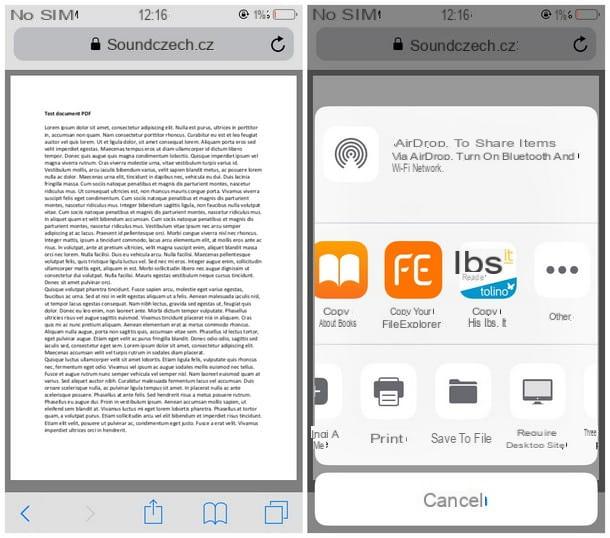 Cómo abrir archivos PDF en iPhone