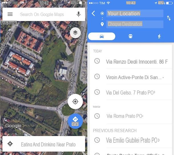 How to use Google Maps as a navigator