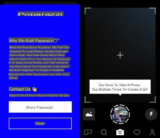 Comment fonctionne l'application Poparazzi