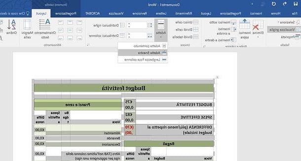 Cómo insertar una tabla de Excel en Word