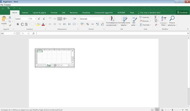 Cómo insertar una tabla de Excel en Word