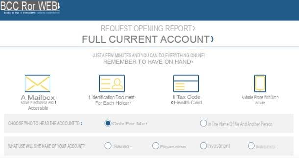 How to open an online account