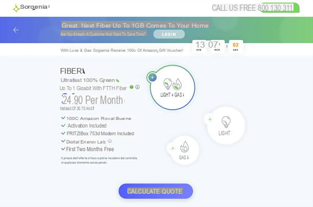 Como funciona a fibra Sorgenia