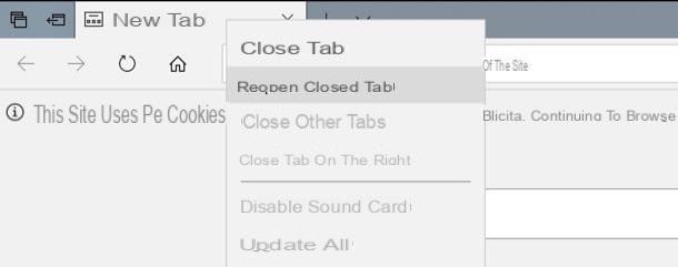 How to reopen a closed page