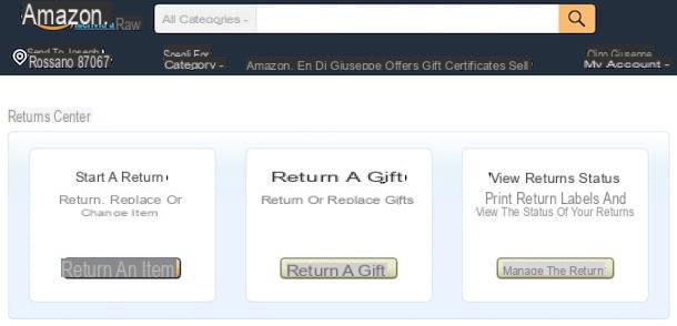 Retorno Amazon: como funciona