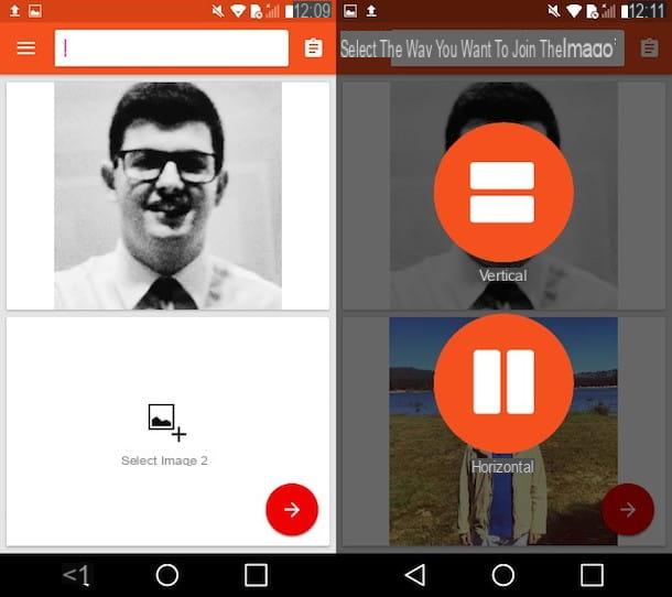 How to merge two Android photos