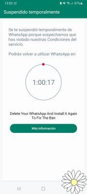 WhatsApp bloqueado