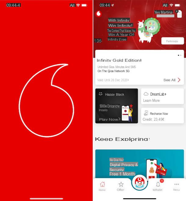 How to know Vodafone credit