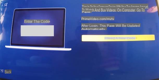 How to enter Amazon Prime Video code