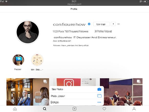 Comment utiliser Instagram iPad