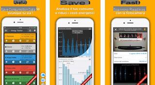 App to save energy, electricity, gas and petrol