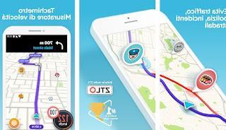 App with speed cameras, limits and road warnings