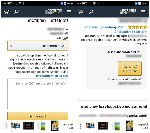 Cómo contactar al vendedor de Amazon