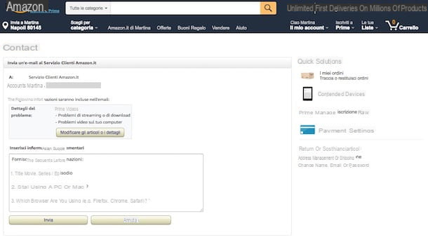 How to contact Amazon seller