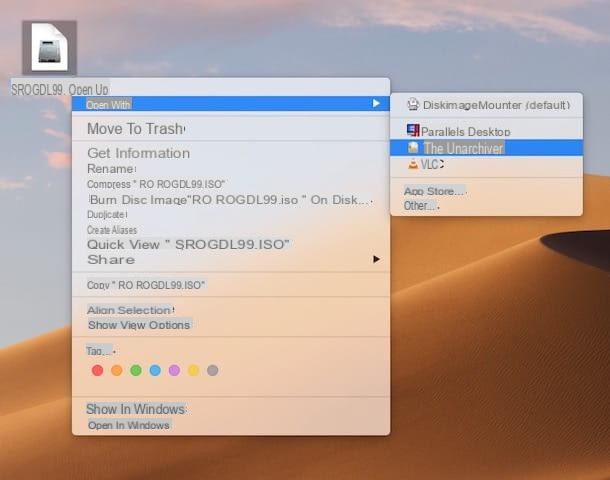 Cómo abrir archivos ISO en Mac