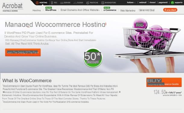 Hosting WooCommerce administrado por Aruba: que es y como funciona