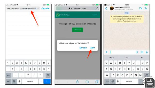 Envoyer un message sans créer d'ajout de contact WhatsApp