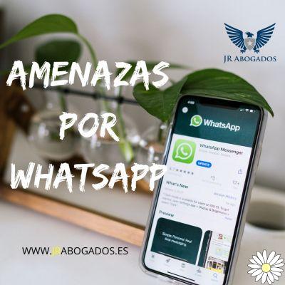 Amenazas whatsapp delito