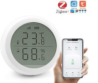 KKmoon Zigbee Sensore Melhores termômetros inteligentes: temperatura e umidade em casa