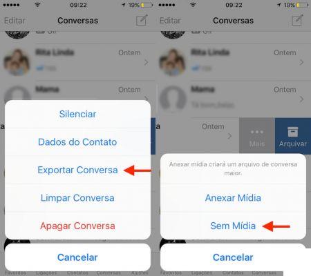 Como exportar mensagens do Messenger
