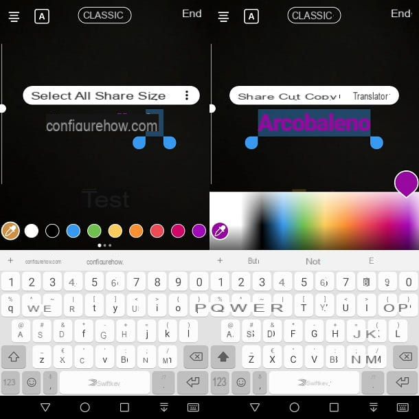 How to have colorful messages on Instagram