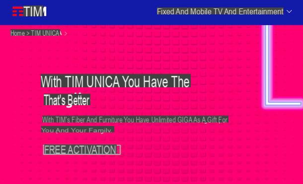 Cómo funciona TIM UNICA
